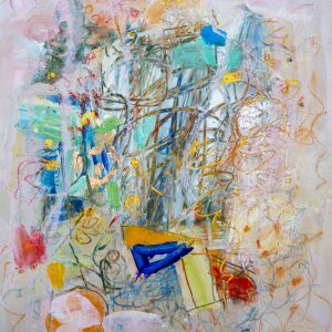 Art time gallery Jerusalem(Art online) -  Zahava Lupu - Abstract Vision - Original Mixed Media on Paper - 30 X 27 cm / 12 X 10.5 inches