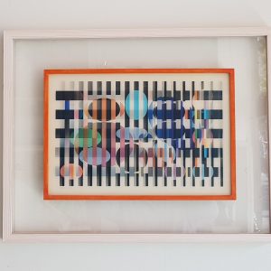 Art time gallery Jerusalem(Art online) -  Yaacov Agam - Israel Colors - Original Agamograph - 48 x 62 cm / 20 x 24 inches