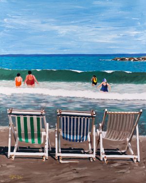 Art time gallery Jerusalem(Art online) -  Arie Azene - Friendship - Original Oil on Canvas - 100 x 80 cm ( 39 x 31 inches )