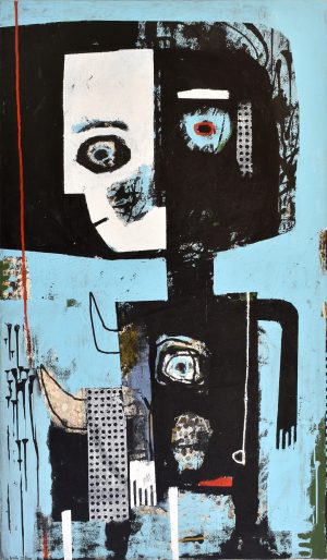 Art time gallery Jerusalem(Art online) -  Ilana Gal - I am a Child - Original Acrylic on Canvas - 170 x 100 cm 67 x 39 inches