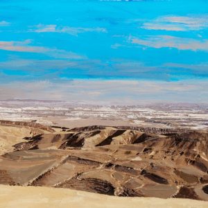 Art time gallery Jerusalem(Art online) -  Arie Azene - Mitzpe Ramon - Original Oil on Canvas - 81 x 108 cm ( 32 x 43 inches )