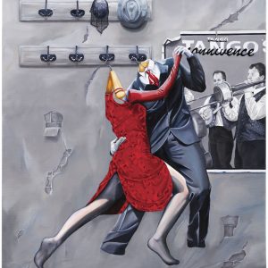 Art time gallery Jerusalem(Art online) -  Sonia Drabkin - Movie Tango - Original High-Quality Print on Canvas - 130 x 100 cm / 51 x 39 inches