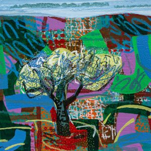 Art time gallery Jerusalem(Art online) -  David Gerstein - Olive Tree - Original Acrylic on Canvas - 44 x 54 cm / 18 x 21 in