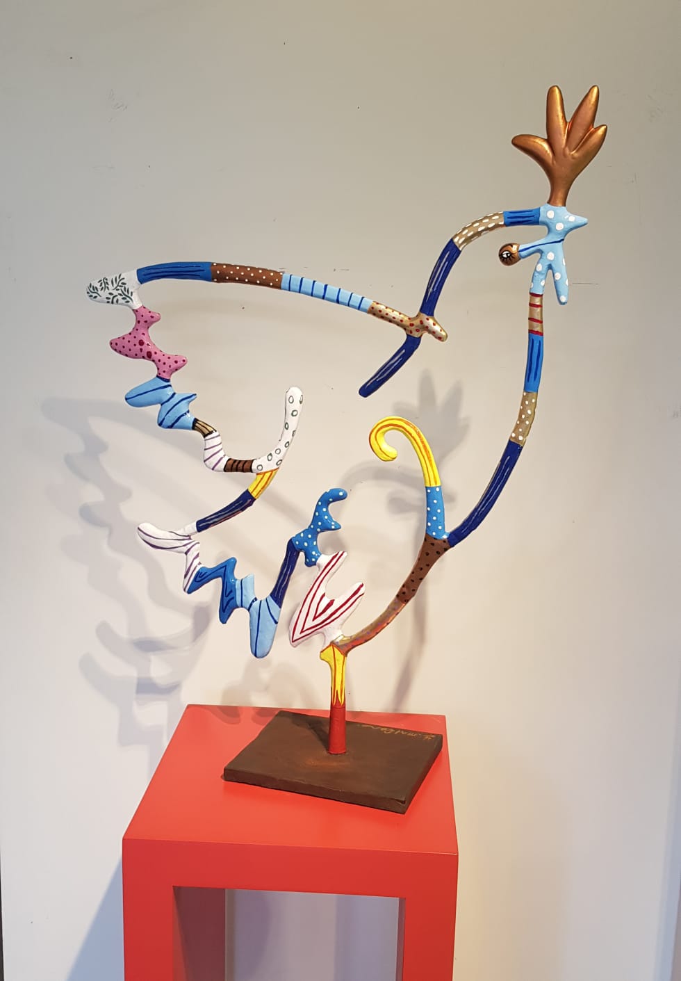 Art time gallery Jerusalem(Art online) -  YUVAL MAHLER - Peace Dove - Original Metal Sculpture - 89 x 69 cm / 35 x 27 inches
