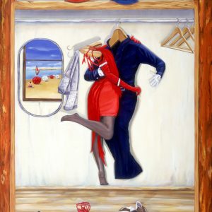 Art time gallery Jerusalem(Art online) -  Sonia Drabkin - Tango on the Beach - Original High-Quality Print on Canvas - 100 x 80 cm / 39 x 31.5 inches