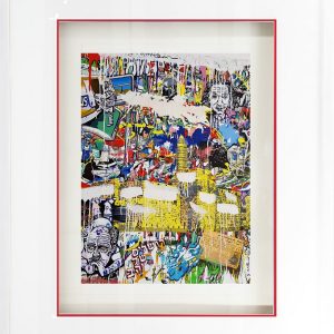 Art time gallery Jerusalem(Art online) -  Yuval Mahler - Street Art Jerusalem - Original Serigraph on Paper - 62 x 76 cm / 25 x 30.5 Inches