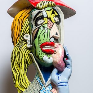 Art time gallery Jerusalem(Art online) -  Yuval Mahler - Picasso Homage - Original Fiberglass Sculpture - 67 x 48 cm / 27 x 19 inches