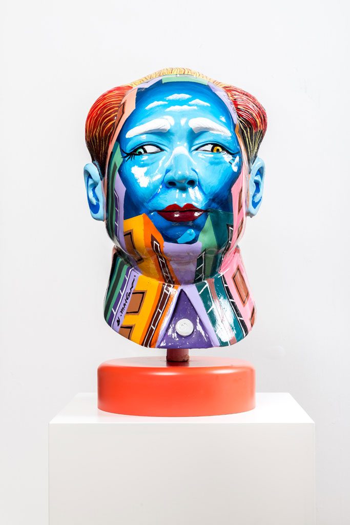 Art time gallery Jerusalem(Art online) -  Yuval Mahler - Mao - Original Fiberglass Sculpture - H 70 cm  / H 27.5 In