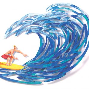 Art time gallery Jerusalem(Art online) -  David Gerstein - Surfer - Mixed Media on Aluminium - 110X125cm (43x49in)