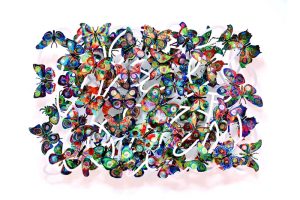 Art time gallery Jerusalem(Art online) -  David Gerstein - Magic Cloud - Mixed Media on Aluminium - 188x120cm (74*47in)