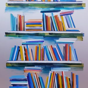 Art time gallery Jerusalem(Art online) -  Adriana Naveh - My new books - Acrylic on Aluminium - 80X150 cm