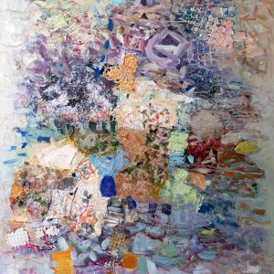 Art time gallery Jerusalem(Art online) -  Zahava Lupo - Music and flowers - Original Oil on Canvas - 100 x 130 cm (40 x 51 in)