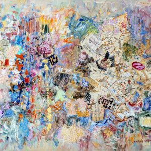 Art time gallery Jerusalem(Art online) -  Zahava Lupu - Summer Flowers - Original Oil on Canvas - 100 x 180cm cm / 40 x 72inches