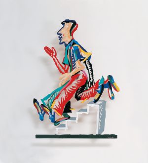 Descending the staircase