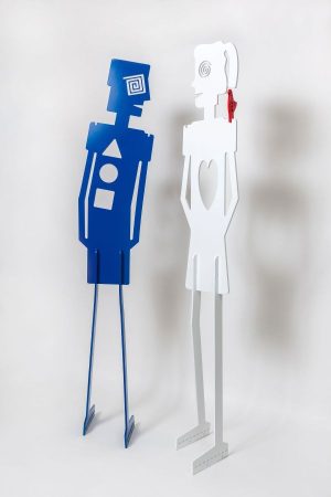 Adam & Eve #2 3D Sculpture free standing indoor/outdoor